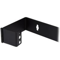 wallmounth1 StarTech.com Black 1U Steel Bracket , with 2-Post Frame 152 x 501 x 44mm