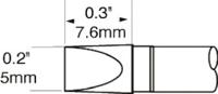 sfp-ch50 Metcal SxP 5 mm Chisel Soldering Iron Tip for use with MFR-H1-SC2