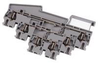 3036042 Phoenix Contact Clipline Series Grey Feed Through Terminal Block, 4mm², Triple-Level, Spring Clamp Termination
