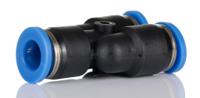 916-0912 RS PRO Y Tube-to-Tube Adaptor, Push In 8 mm to Push In 8 mm, Tube-to-Tube Connection Style