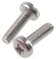 908-7706 RS PRO Pozidriv M5 Pan Steel Machine Screws DIN 7985Z x 30.0mm
