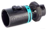 136-9900 RS PRO Tee Plug, 2-Pole, Male, 1-Way, Panel Mount, 10A, IP68
