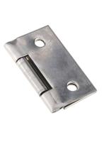 52-1-4038 Pinet Stainless Steel Butt Hinge, Screw Fixing, 30mm x 30mm x 0.8mm