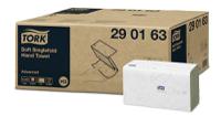 290163 Tork Easy Handling™ Folded, Interleaved White Paper Towel, 115 x 248mm, 2-Ply, 250 Sheets
