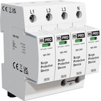 101-741 RS PRO Three Phase Industrial Surge Protector, 50kA, 1.5kV, DIN Rail Mount