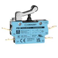 83250003 Crouzet Roller Lever Micro Switch, Screw Terminal, SPST, IP40