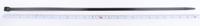 811-1672 RS PRO Cable Tie, 610mm x 9 mm, Black Nylon, Pk-100