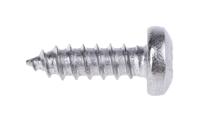 521-541 RS PRO Plain Stainless Steel Pan Head Self Tapping Screw, N°4 x 3/8in Long 9.5mm Long