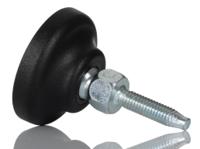224-5785 RS PRO M6 40mm Dia. Polyamide Adjustable Foot, 500kg Static Load Capacity 30° Tilt Angle