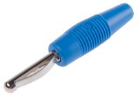 930047102 Hirschmann Test & Measurement Blue Male Banana Plug - Solder, 30 V ac, 60 V dc
