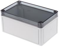 13008601 Spelsberg TK PC Series Grey Polycarbonate Enclosure, IP66, Transparent Lid, 180 x 110 x 90mm