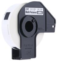 dk-11204 Brother White Black Print Label Roll, 54mm Width, 17mm Height, 400Per Roll Qty
