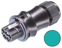 9605240536 Wieland RST20i5 Series Connector, 5-Pole, Male, 1-Way, Cable Mount, 20A, IP66, IP68, IP69