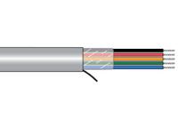 5012c-sl001 Alpha Wire 5012C Multicore Cable, 2 Cores, 0.25 mm² 24 AWG, Unscreened, 1000 ft, Grey Polyvinyl Chloride Sheath