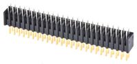 hif3e-50pa-254dsa71 Hirose HIF3E Series Straight Through Hole PCB Header, 50 Contact(s), 2.54 mm Pitch, 2 Row, Shrouded