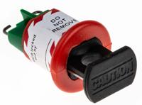 862-5222 RS PRO Black, Green, Red 1-Lock ABS, Nylon, Stainless Steel Conventional Miniature Circuit Breaker Lockout, 7.25mm