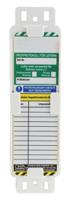 lad-de-eith-l12-a Brady Red on White Safety Ladder Tag, German Language, 1 per Pack