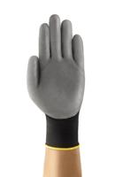 11421060 Ansell 11-421 Black Nylon Nylon Work Gloves, Size 6, Polyurethane Coating