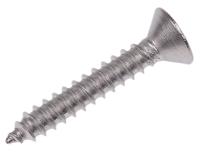 180-695 RS PRO Plain Stainless Steel Countersunk Head Self Tapping Screw, N°8 x 1in Long 25mm Long