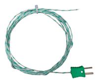 e25061type-k-weldedtipglass-fiber2mcmpki-surmo CorregeE250 Type K Thermocouple 2m Length, 0.3mm Diameter, 0°C → +600°C