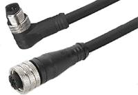 120066-0689 Molex Female 4 way M12 to Male 4 way M12 Sensor Actuator Cable, 2 m