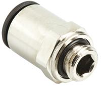 3101-12-13 Legris LF3000 Series Straight Threaded Adaptor, G 1/4 Male to Push In 12 mm, Threaded-to-Tube Connection Style