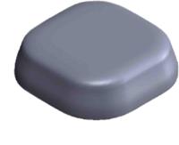 pas69278p-30d43f TE Connectivity PAS69278P-30D43F Square Directional GSM & GPRS Antenna with 4.3-10 Female Connector, 2G (GSM/GPRS), 3G