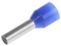 1-966067-6 TE Connectivity Insulated Crimp Bootlace Ferrule, 8mm Pin Length, 2.2mm Pin Diameter, 2.5mm² Wire Size, Blue