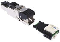 j00026a2112 Telegartner MFP8 Series Male RJ45 Connector, Cable Mount, Cat6a Straight 8P8C -Way
