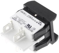 2641lp2a23321l220v3 APEM Illuminated DPST, On-Off Rocker Switch Panel Mount