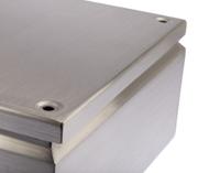 842-8320 RS PRO Unpainted Stainless Steel Terminal Box, IP66, 300 x 200 x 120mm