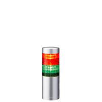 lr6-202wjnu-rg Patlite LR6 Series Coloured Signal Tower, 2 Lights, 24 V dc, Direct Mount