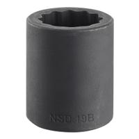 nsd13b Facom 13mm, 1/2 in Drive Impact Socket, 38 mm length