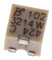 3214w-1-102e 1kΩ, SMD Trimmer Potentiometer 0.25W Top Adjust Bourns, 3214