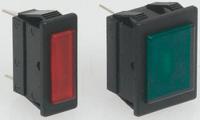 c0430alnac Arcolectric (Bulgin) Ltd 0430 Series Green Neon Panel Mount Indicator, 250V, 30 x 11mm Mounting Hole Size, Solder Tab
