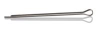 270-091 RS PRO 19.1mm Bright Zinc Plated Steel Split Pin, 0.8mm Diameter