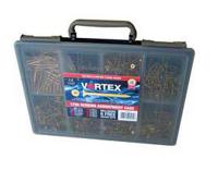 zzv60310ce UNIFIX VORTEX Pozidriv Countersunk Steel Wood Screw, Yellow Passivated, Zinc Plated