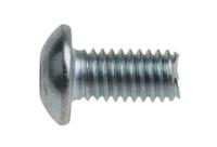 822-9155 RS PRO Bright Zinc Plated Steel Hex Socket Button Screw, ISO 7380, M3 x 6mm