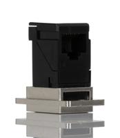 257-6716 RS PRO Single-Port RJ45 Female Feedthrough Ethernet Connector, Cat6, Unshielded
