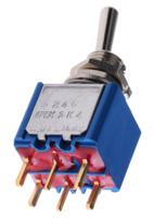 5246cdb APEM Toggle Switch, PCB Mount, On-On, DPST, PC Terminal Terminal, 20V ac/dc