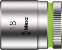 05003563001 Wera 3/8 in Drive 18mm Standard Socket, 6 point, 30 mm Overall Length