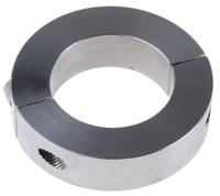 046202035 Huco Shaft Collar, Two Piece, Clamp Screw, Bore 35mm, OD 57mm, W 15mm, Stainless Steel