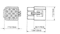 lr-09-1 JST Polyamide Crimp Terminal Housing