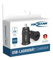 1000-0031-520 Ansmann Car Charger, 12 → 24V dc Input, 5V dc Output, 1A