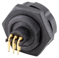 mf2k201-400l Rosenberger, RoDI Rosenberger Diagnostic Interface, Straight Panel Mount5 way Magnetic Connector, Brass Contact Female,