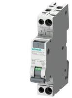 5sv1316-7kk06 Siemens RCBO, 6A Current Rating, 2P Poles, 30mA Trip Sensitivity, Type C, SENTRON Range