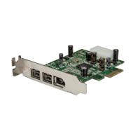 pex1394b3lp StarTech.com 3 Port PCIe Firewire Card