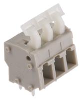 2834082-2 TE Connectivity PCB Terminal Block, 3-Contact, 5mm Pitch, Through Hole Mount, 1-Row, Solder Termination