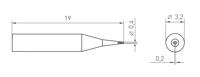 t0050109099 Weller RTMS 004 S MS 0.4 mm Screwdriver Soldering Iron Tip for use with WXMPS-MS (Smart) Soldering Iron