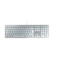 jk-1620fr-1 Cherry CHERRY KC 6000 C SLIM Wired USB Mac Keyboard, AZERTY (France), Silver/White